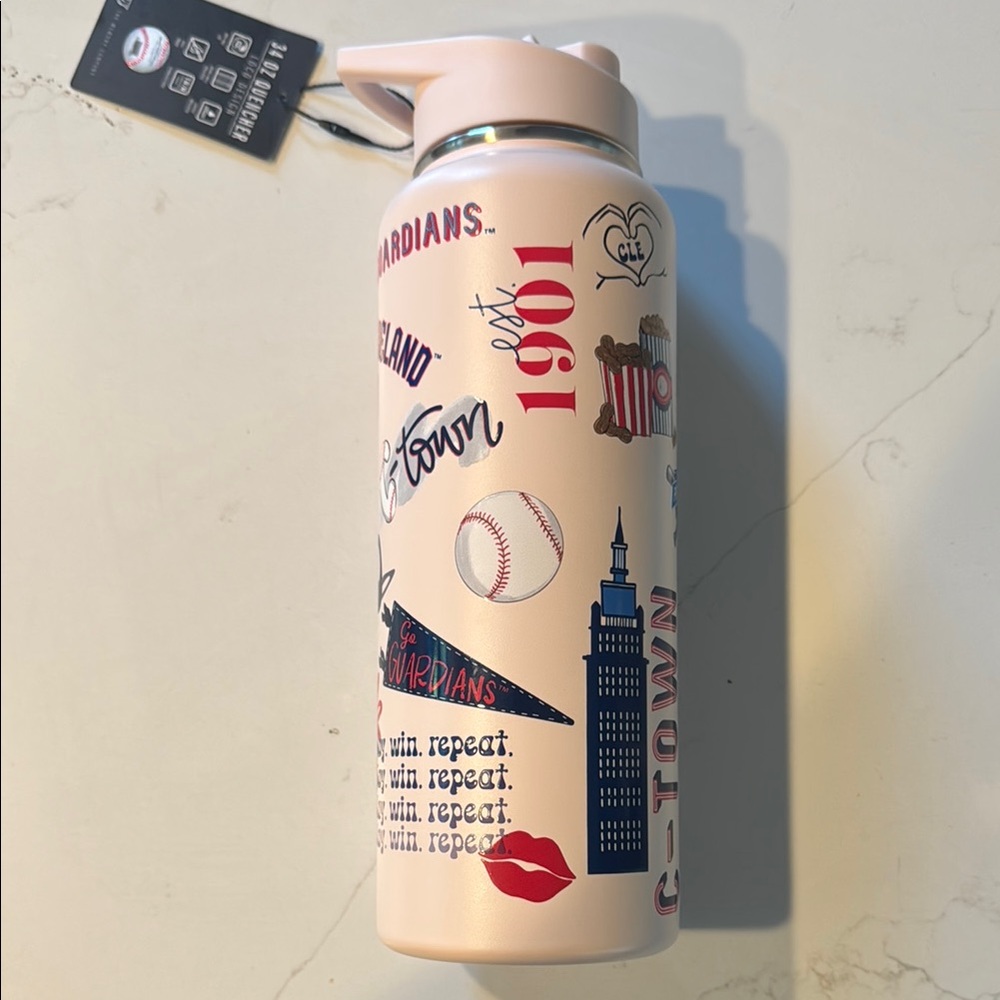C-Town Cleveland Guardians Baseball MLB Water Bottle